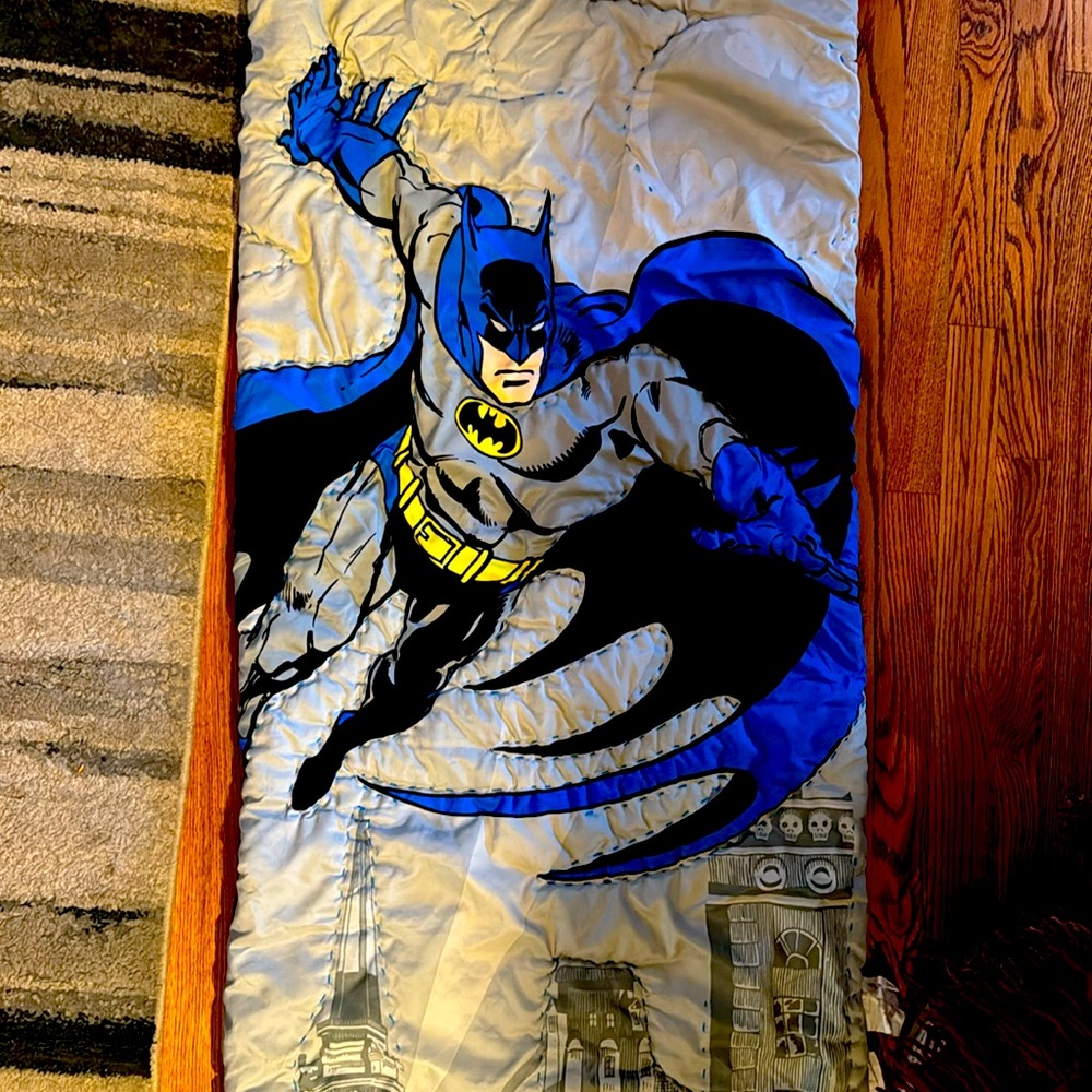 Pottery Barn Kids Batman Sleeping Bag!